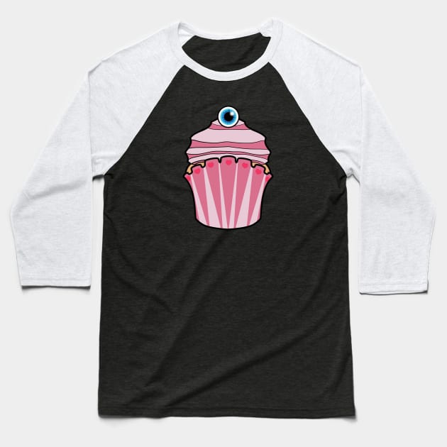 Cupcake Baseball T-Shirt by sins0mnia